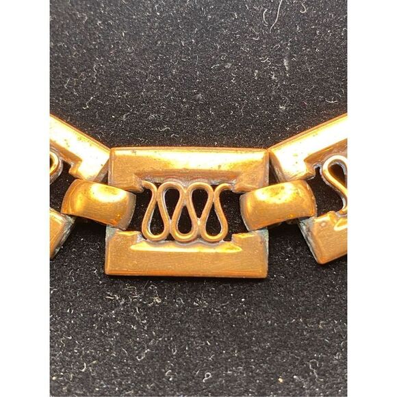 MATISSE RENOIR VINTAGE COPPER MID CENTURY MODERNIST STYLE NECKLACE DESIGNER - Picture 3 of 6
